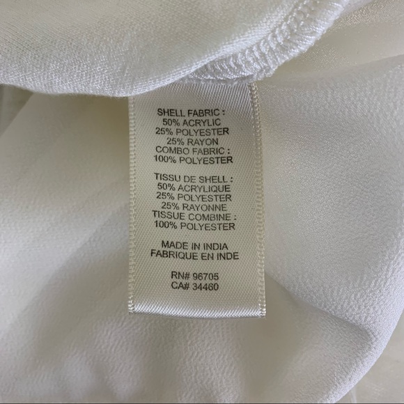 Rebecca Taylor Long Sleeve Top with Pleated Back - Size Small - Picture 7 of 7